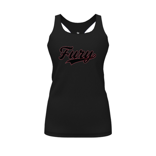 [FT0TRBBK-FYS-LOGO2] Decker Racerback Tank Top (Female Youth S, Black, Logo 2)