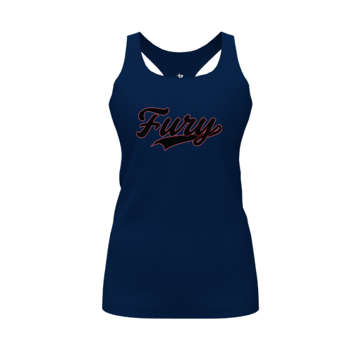 [FT0TRBNV-FYS-LOGO2] Decker Racerback Tank Top (Female Youth S, Navy, Logo 2)