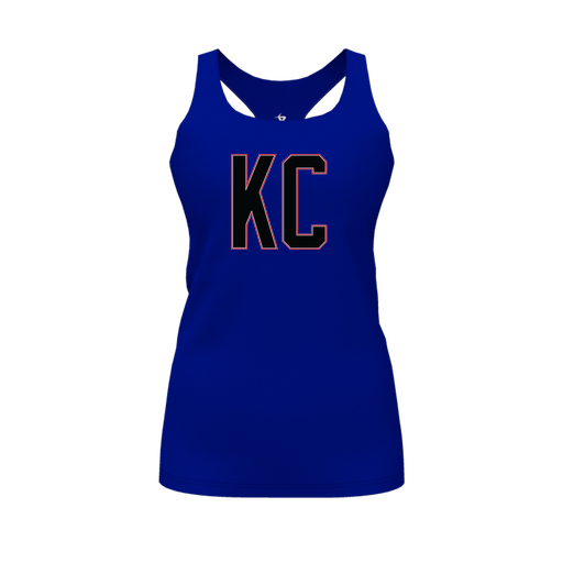 [FT0TRBRY-FYS-LOGO1] Decker Racerback Tank Top (Female Youth S, Royal, Logo 1)