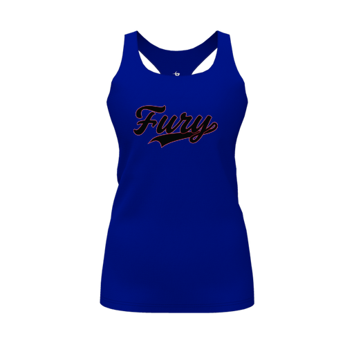 [FT0TRBRY-FYS-LOGO2] Decker Racerback Tank Top (Female Youth S, Royal, Logo 2)