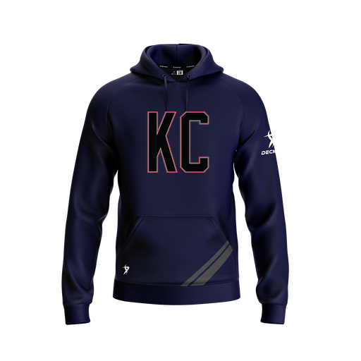 [FOLHSMNV-YXS-LOGO1] Decker Summit Hoodie (Youth XS, Navy, Logo 1)