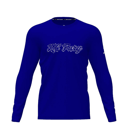 [CUS-DRIF-TEES-PER-CNK-LSL-RYL-YXS-LOGO3] Dri Fit Performance T-Shirt (Youth XS, Royal, Logo 3, Long Sleeve)