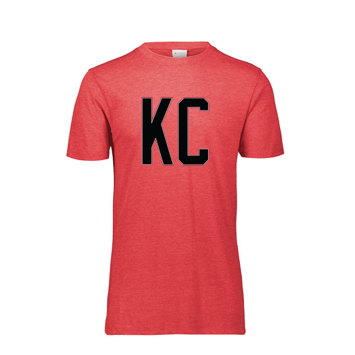 [FTSCUBRD-YS-LOGO1] Decker Youth Tri-Blend T-Shirt - Short Sleeve (Youth S, Red, Logo 1)