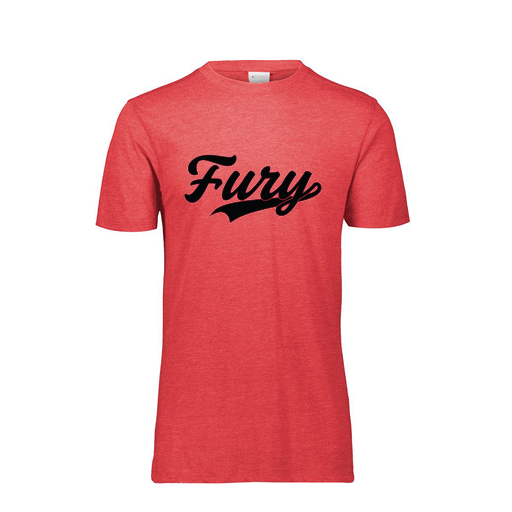 [FTSCUBRD-YS-LOGO2] Decker Youth Tri-Blend T-Shirt - Short Sleeve (Youth S, Red, Logo 2)