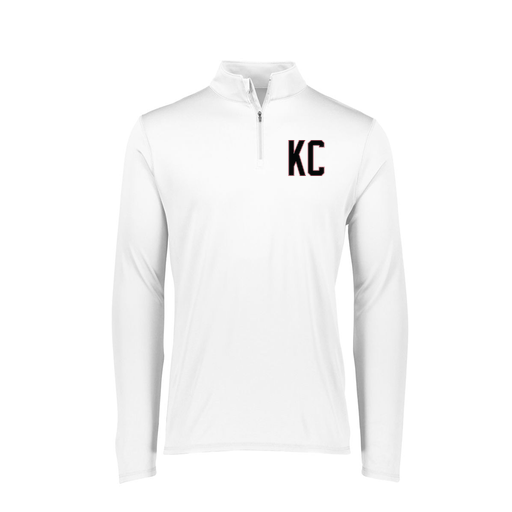 [FTLQFLWH-FAXS-LOGO1] Decker Women's Flex-Lite 1/4 Zip Shirt (Female Adult XS, White, Logo 1)