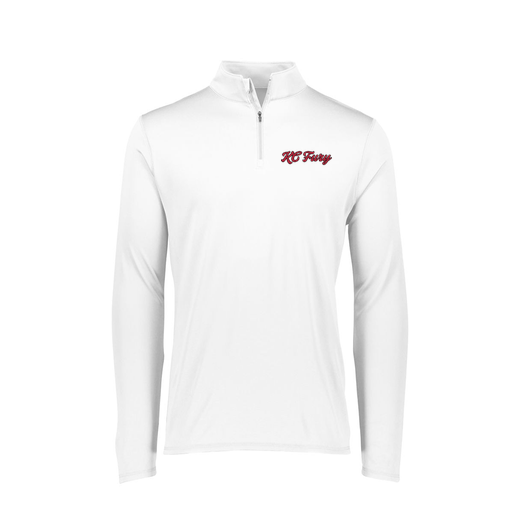 [FTLQFLWH-FAXS-LOGO3] Decker Women's Flex-Lite 1/4 Zip Shirt (Female Adult XS, White, Logo 3)