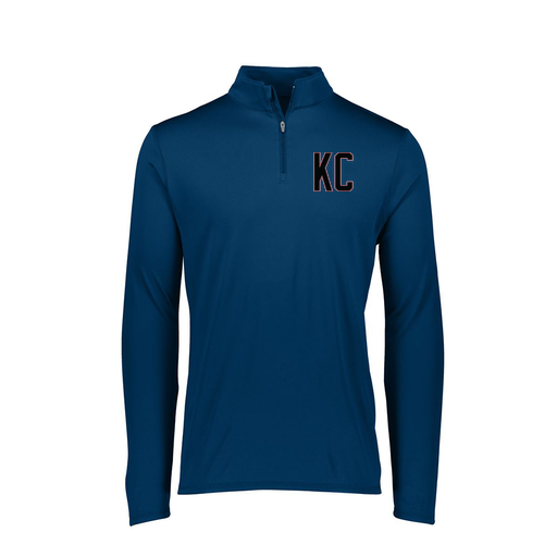 [2787.065.XS-LOGO1] Ladies Dri Fit 1/4 Zip Shirt (Female Adult XS, Navy, Logo 1)