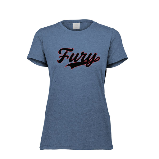 [FTSCUBNV-FAXS-LOGO2] Decker Women's Tri-Blend T-Shirt - Short Sleeve (Female Adult XS, Navy, Logo 2)