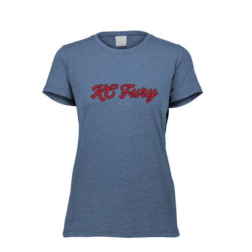 [FTSCUBNV-FAXS-LOGO3] Decker Women's Tri-Blend T-Shirt - Short Sleeve (Female Adult XS, Navy, Logo 3)