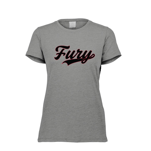 [FTSCUBGY-FAXS-LOGO2] Decker Women's Tri-Blend T-Shirt - Short Sleeve (Female Adult XS, Gray, Logo 2)
