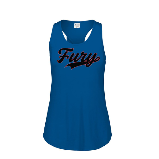 [3078.U55.S-LOGO2] Ladies Tri Blend Tank Top (Female Adult S, Royal, Logo 2)