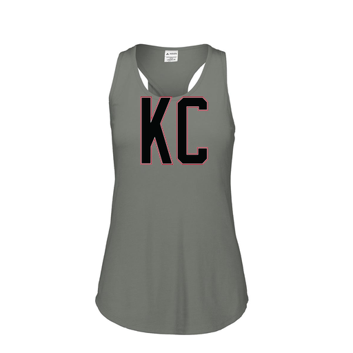 [3078.013.S-LOGO1] Ladies Tri Blend Tank Top (Female Adult S, Gray, Logo 1)