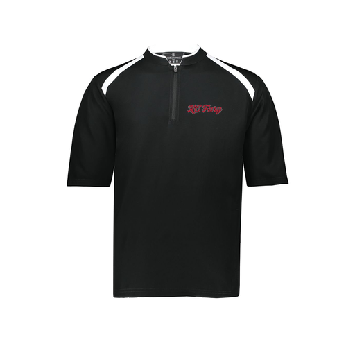 [229581-AS-BLK-LOGO3] Men's Dugout Short Sleeve Pullover (Adult S, Black, Logo 3)