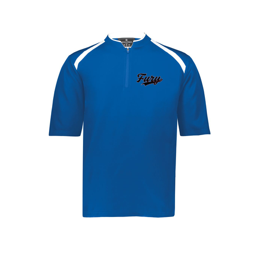 [229581-AS-RYL-LOGO2] Men's Dugout Short Sleeve Pullover (Adult S, Royal, Logo 2)