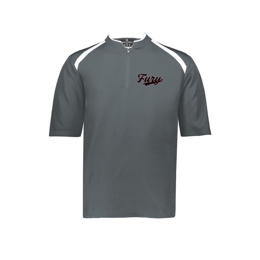 [229581-AS-GRY-LOGO2] Men's Dugout Short Sleeve Pullover (Adult S, Gray, Logo 2)