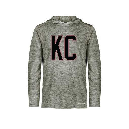 [FOLHCGGY-AS-LOGO1] Decker Men's Charge Hoodie (Adult S, Gray, Logo 1)