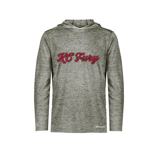 [FOLHCGGY-AS-LOGO3] Decker Men's Charge Hoodie (Adult S, Gray, Logo 3)