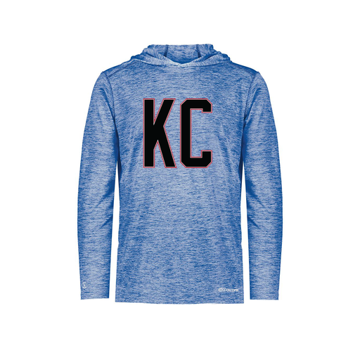 [FOLHCGRY-YS-LOGO1] Decker Youth Charge Hoodie (Youth S, Royal, Logo 1)