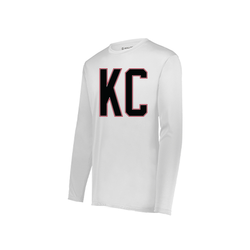 [222822.005.XS-LOGO1] Men's LS Smooth Sport Shirt (Adult XS, White, Logo 1)