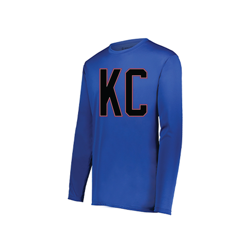 [222822.060.XS-LOGO1] Men's LS Smooth Sport Shirt (Adult XS, Royal, Logo 1)