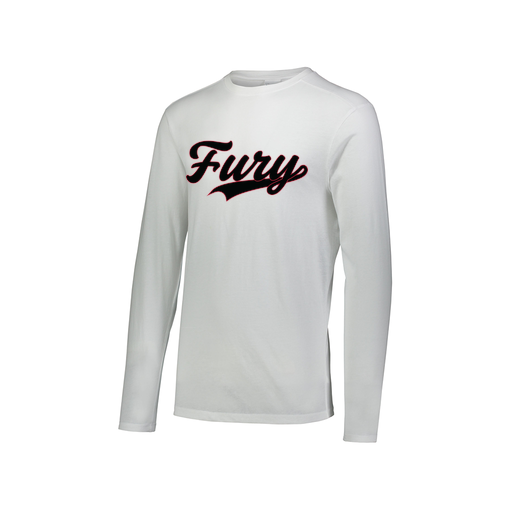 [FTLCUBWH-AXS-LOGO2] Decker Men's Tri-Blend T-Shirt - Long Sleeve (Adult XS, White, Logo 2)