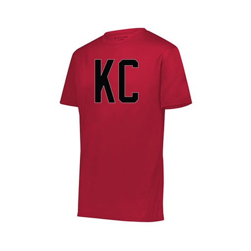 [222819.083.XXS-LOGO1] Youth Movement Dri Fit Shirt (Youth XXS, Red, Logo 1)